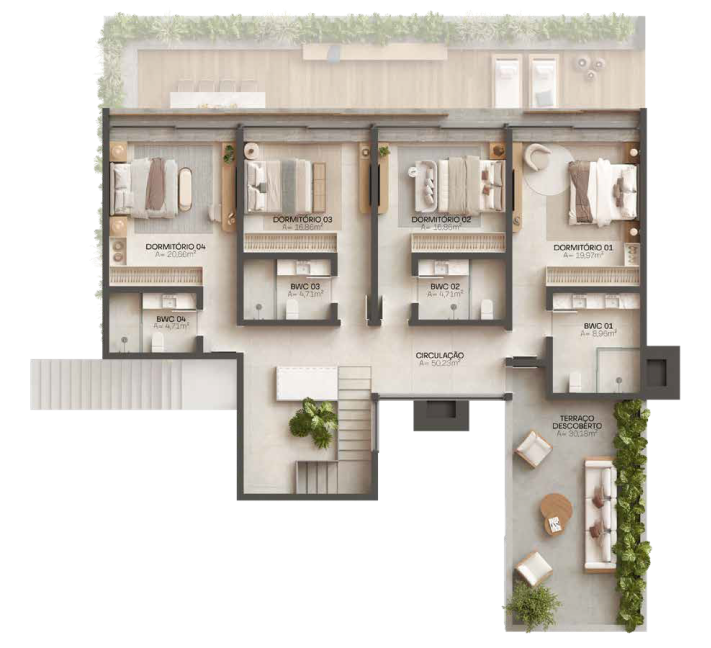 Plantas casas 4 e 8 - Planta 01