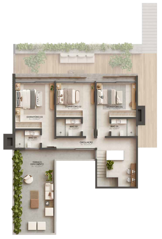 Plantas casas 4 e 8 - Planta 01